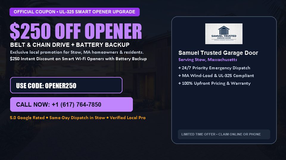 Samuel Trusted Garage Door $250 OFF Premium LiftMaster Opener Installation