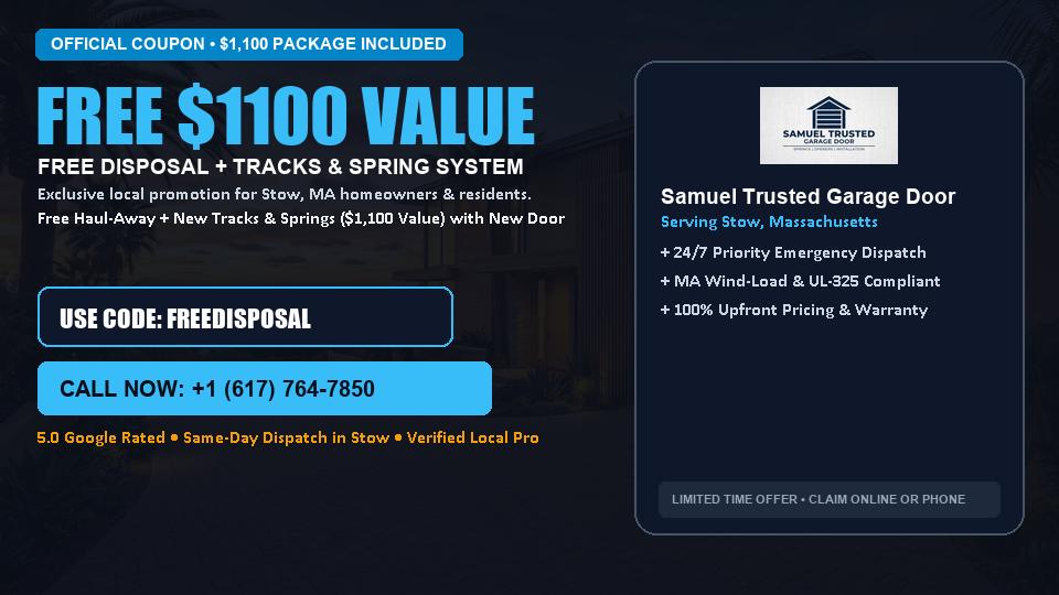 Samuel Trusted Garage Door FREE Haul-Away & Heavy-Duty Tracks with New Door